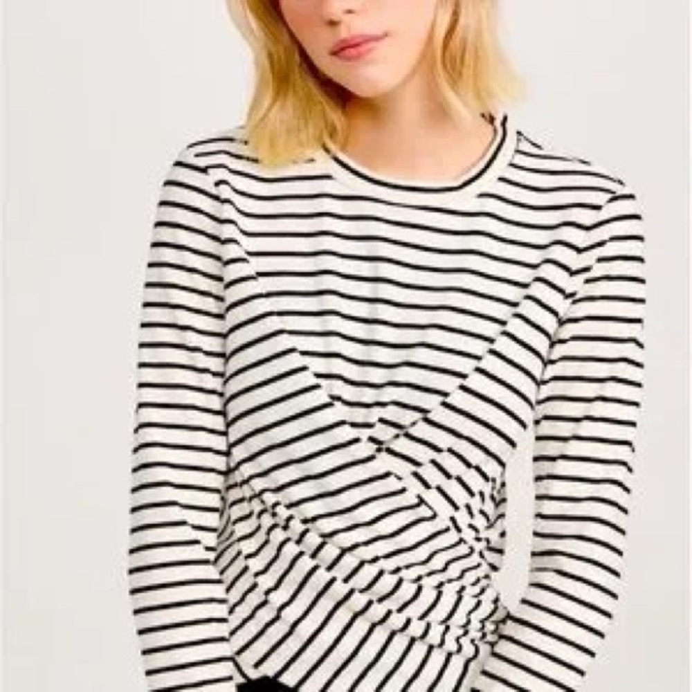 Joes Greta Striped Black and White Women's Top size L
